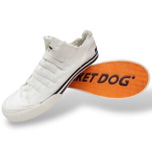 Rocket Dog Joint Canvas Women's Slip-On Sneakers White Size 8